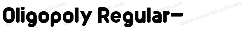 Oligopoly Regular字体转换